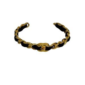 Chanel Chain leather Detail Bracelet
